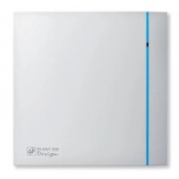 Витяжний вентилятор для ванної з таймером і датчиком вологості Soler & Palau SILENT 300 CНZ DESIGN 3C білий