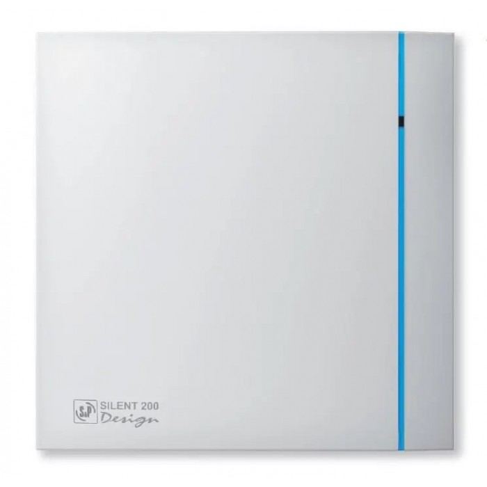 Витяжний вентилятор для ванної з таймером і датчиком вологості Soler & Palau SILENT 300 CНZ DESIGN 3C білий