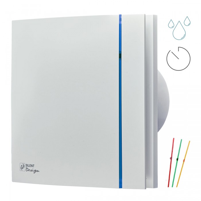 Витяжний вентилятор з таймером і гігростатом S&P SILENT-200 CHZ DESIGN