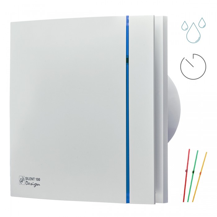 Витяжний вентилятор з таймером і гігростатом S&P SILENT-300 CHZ DESIGN-3С