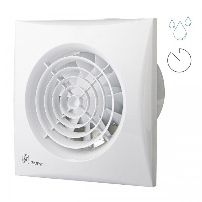 Витяжний вентилятор з таймером і гігростатом Solar&Palau SILENT-200 CHZ
